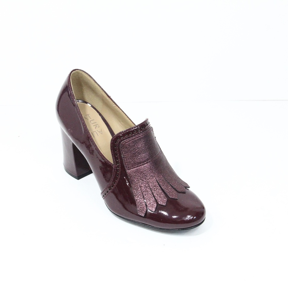 Naturalizer Women Loafer New Sammy Kiltie Fringe Shoe sz 6 Block Heel